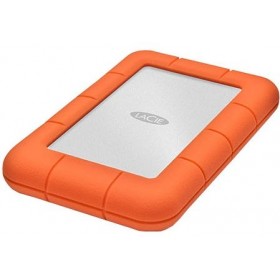 LaCie 1 TB Rugged Mini External Hard Drive, Orange